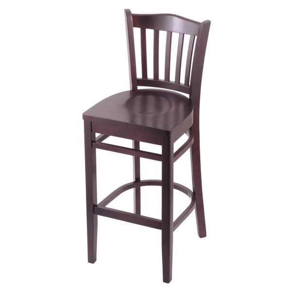 25" Counter Stool, Dark Cherry Finish, Dark Cherry Seat